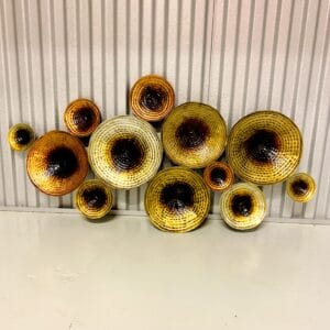 Metallic Wall Art Frame 13 – Handmade Brass 3D Wall Decor for Modern Home Decoration